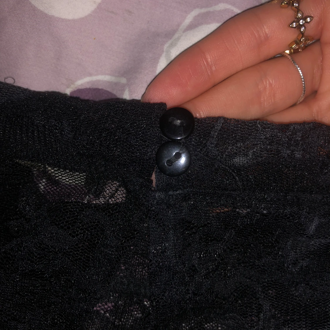 Svart spets tröja - 91