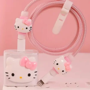 Fint Kabelskydd med hello Kitty-motiv! - Fint Kabelskydd för din favoritkabel med Hello Kitty-motiv. OBS! Kabel ingår inte. Nytt! 