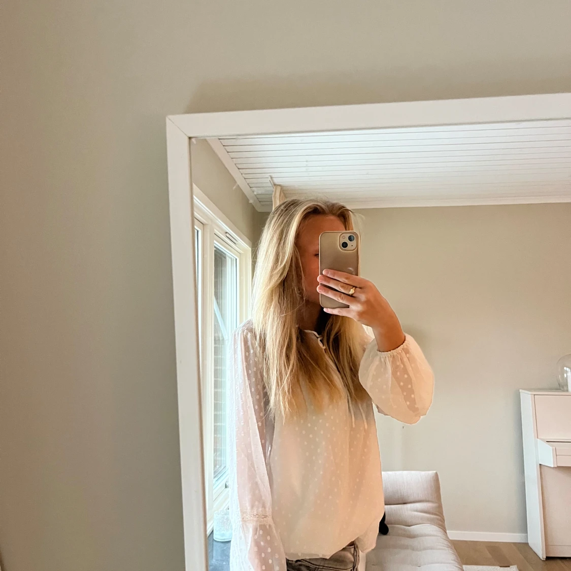 Super gullig vit blus från VILA💕 - 90