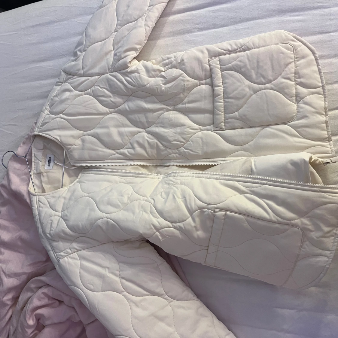 white quilted jacket - 90