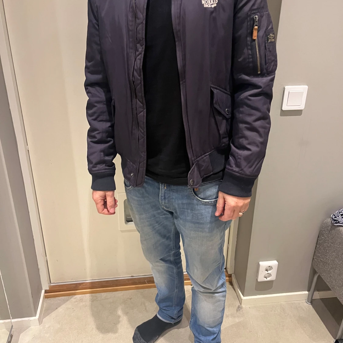 Svart bomberjacka från Morris