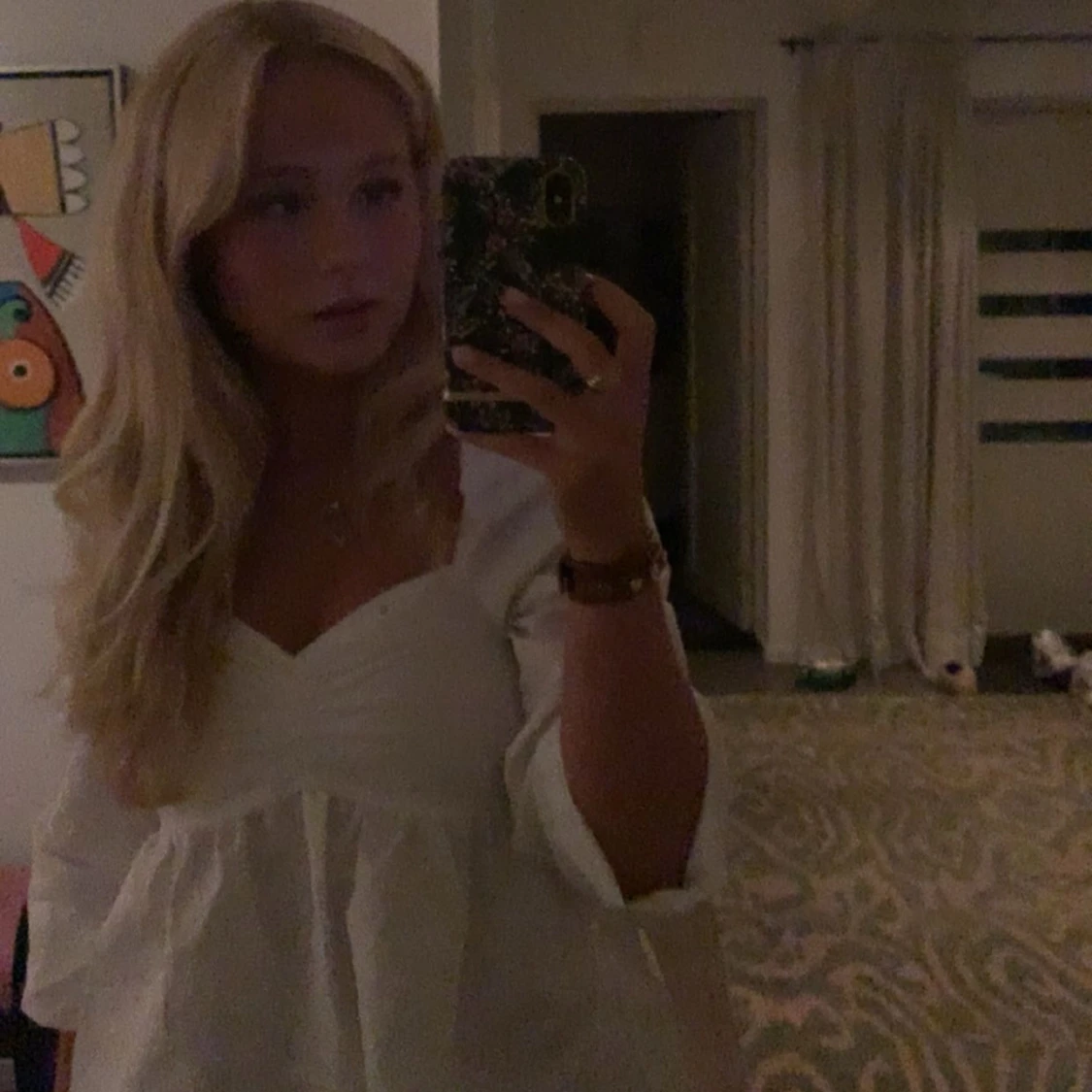 Vit blus från bikbok