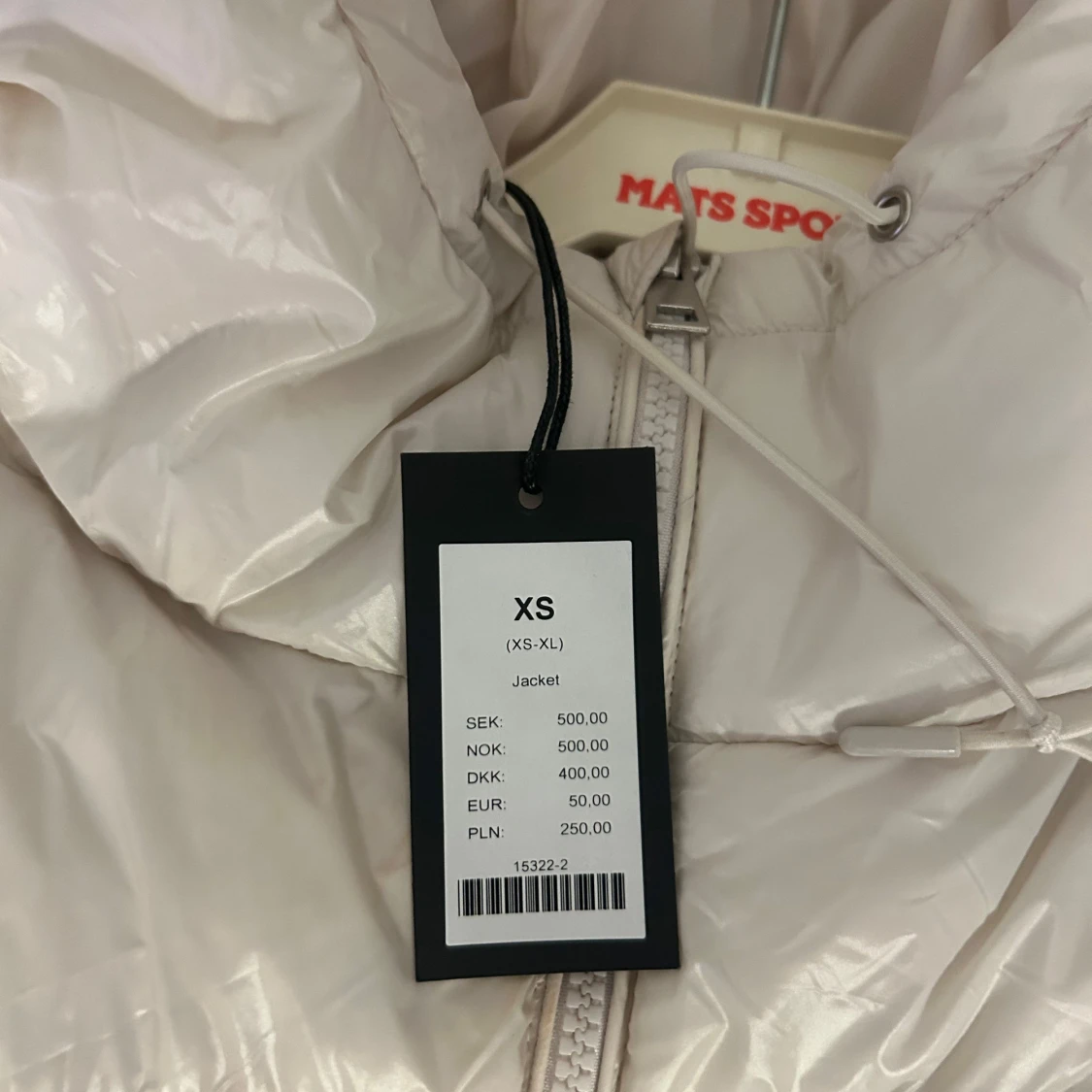 Vit pufferjacka från lager157 - 90