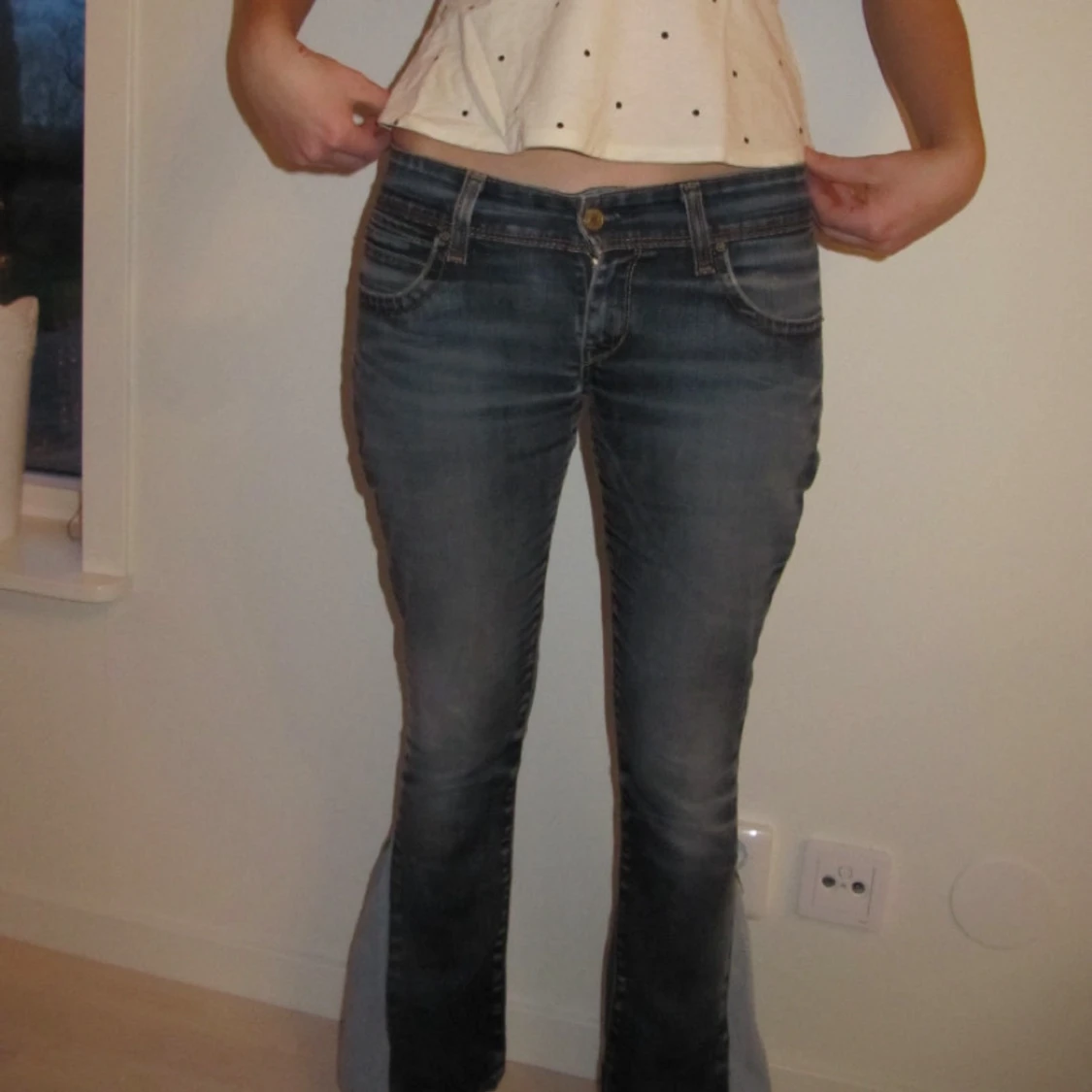 Lågmidjade jeans