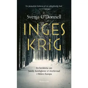 Hyllad verklighetsbaserad debutroman om passion, flykt och djupa familjehemligheter »En fantastisk historia full av kärlek, svek och hemligheter. En oförglömlig bok.« David Grann »En mångbottnad berättelse som stannar kvar och ger stoff för tankar. Läs den!« Läsloppan »En djupt berörande familjehistoria.« Kirkus Reviews  Inge hade aldrig tidigare talat om sitt förflutna. Allt Svenja O'Donnell visste om sin mormor var att hon vuxit upp i Königsberg i östra Preussen, numera Kaliningrad. Men när Svenja gör en resa till staden och ringer upp sin mormor därifrån, brister Inge ut i gråt: »Jag har så mycket att berätta för dig.« Allt börjar i en hemlig jazzbar i Hitlers Berlin. En berättelse om passionerad första kärlek. Om svek och terror. Om flykt, svält och våld. I takt med att Svenja nystar upp trådarna i Inges liv och spårar hennes väg över hela Europa, inser hon att hennes mormor bär på ett större lidande än hon någonsin kunnat ana. Och till sist avslöjar Inge en djupt tragisk hemlighet som hon burit inom sig i sextio år.I svensk översättning av Cajsa Mitchell.SVENJA O'DONNELL är född och uppvuxen i Paris, med en tysk mamma och en irländsk pappa. I dag bor och arbetar hon i London som journalist. Efter att i flera år varit korrespondent i Ryssland började hon täcka Brexitomröstningen, en bevakning för vilken hon belönades med Washington National Press Club Breaking News Prize. Inges krig är O'Donnells redan hyllade debutroman. »Levande och minutiöst researchad historia om familjetrauma, nationalismens och antisemitismens faror och flyktingars öde. En helt exceptionell bok.« Publishers Weekly »En fängslande och viktig berättelse.« Minneapolis Star-Tribune     Format Pocket   Omfång 300 sidor   Språk Svenska   Förlag Modernista   Utgivningsdatum 2021-12-02   Medverkande Cajsa Mitchell   ISBN 9789180232128  