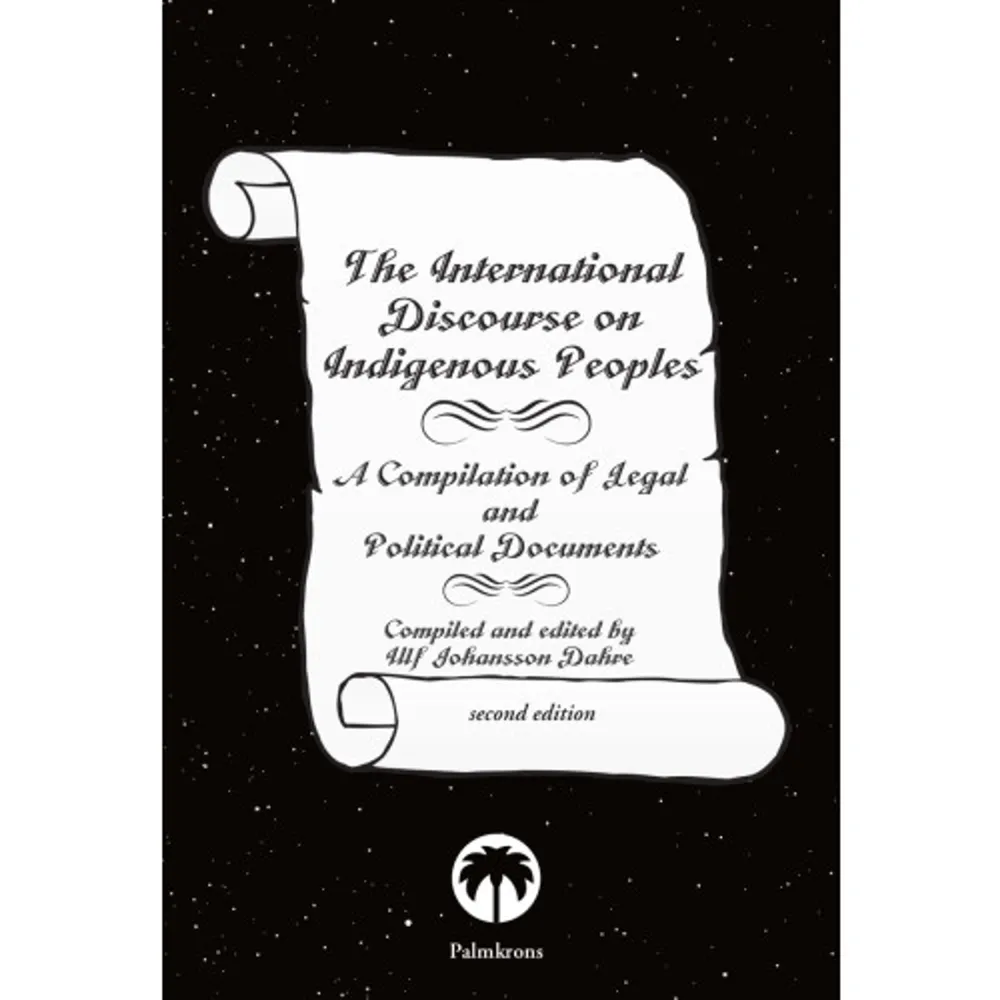 Indigenous peoples has been a topic for international legal and political debate during more than 500 years. This debate has concerned different issues about how to define them in relation toEuropean states, to missionary agendas, and to current debates on human rights.This book is a compilation of original international documents concerning indigenous peoples. The documents cover a period from1455 to 2016. The documents reflects an international discourse filled with anxiety, colonialism, racism and atrocities until recent times.The documents has been compiled mainly for two reasons: firstly, to serve as a primary documentary resource on the ideas concerning indigenous peoples in historical and contemporary thinking and representation, and, secondly, to provide a convenient general reference for anyone interested in historical and contemporary issues concerning indigenous peoples.In trying to serve these two purposes the compilation contains the following: mainly international documents, that is instruments, reports, legal cases, proclamations declarations with multilateral international political and legal implications; included are also some documents adopted by indigenous peoples themselves and by international organizations; general international conventions that are also relevant to indigenous peoples, like the international human rights standards developed after 1945, have been omitted; all documents are presented in chronological order; and a chronological chart serves the purpose of giving an outlook to specific national policies and development regarding indigenous peoples. The chronology may serve as an easily accessible illustration of the history and development of ideas and policies concerning indigenous peoples.    Format Häftad   Omfång 562 sidor   Språk Engelska   Förlag Argos/Palmkrons Förlag   Utgivningsdatum 2020-12-11   ISBN 9789188785107  . Böcker.