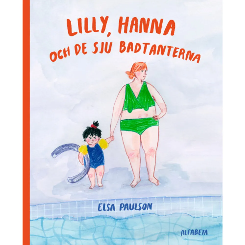 Det är äntligen lördag och Lilly ska åka till badhuset med pappa. Hon tänker på alla vattenrutschbanor de ska åka i och hur kul det ska bli! Då säger pappa att han inte kan följa med. Istället får Lilly åka till badhuset med pappas tjej Hanna. Men när Hanna inte ens vill vara i bassängen utan bara sitta på kanten, då får Lilly nog. Hon tar en flytpinne och i ren ilska simmar hon iväg. Och plötsligt är Lilly helt ensam! Fast ... det är några som plaskar och hoppar en bit bort, vilka är det?Elsa Paulson är född i Västerås 1994, men bor numera i Stockholm. Hon skickade in sitt bidrag till bilderbokstävlingen Castorpriset under sitt sista år på linjen för grafisk formgivning och illustration på Konstfack. Och hon vann! Juryns motivering: Det är inte lätt att bli besviken, varken för stor eller liten. Men härligt när det vänder. Allt fint skildrat, med inkännande bilder, ur lilla Lillys perspektiv. Men även med stor igenkänning för oss badtanter och -gubbar.    Format Inbunden   Omfång 32 sidor   Språk Svenska   Förlag Alfabeta   Utgivningsdatum 2023-10-20   Medverkande Elsa Paulson   ISBN 9789150122763  . Böcker.