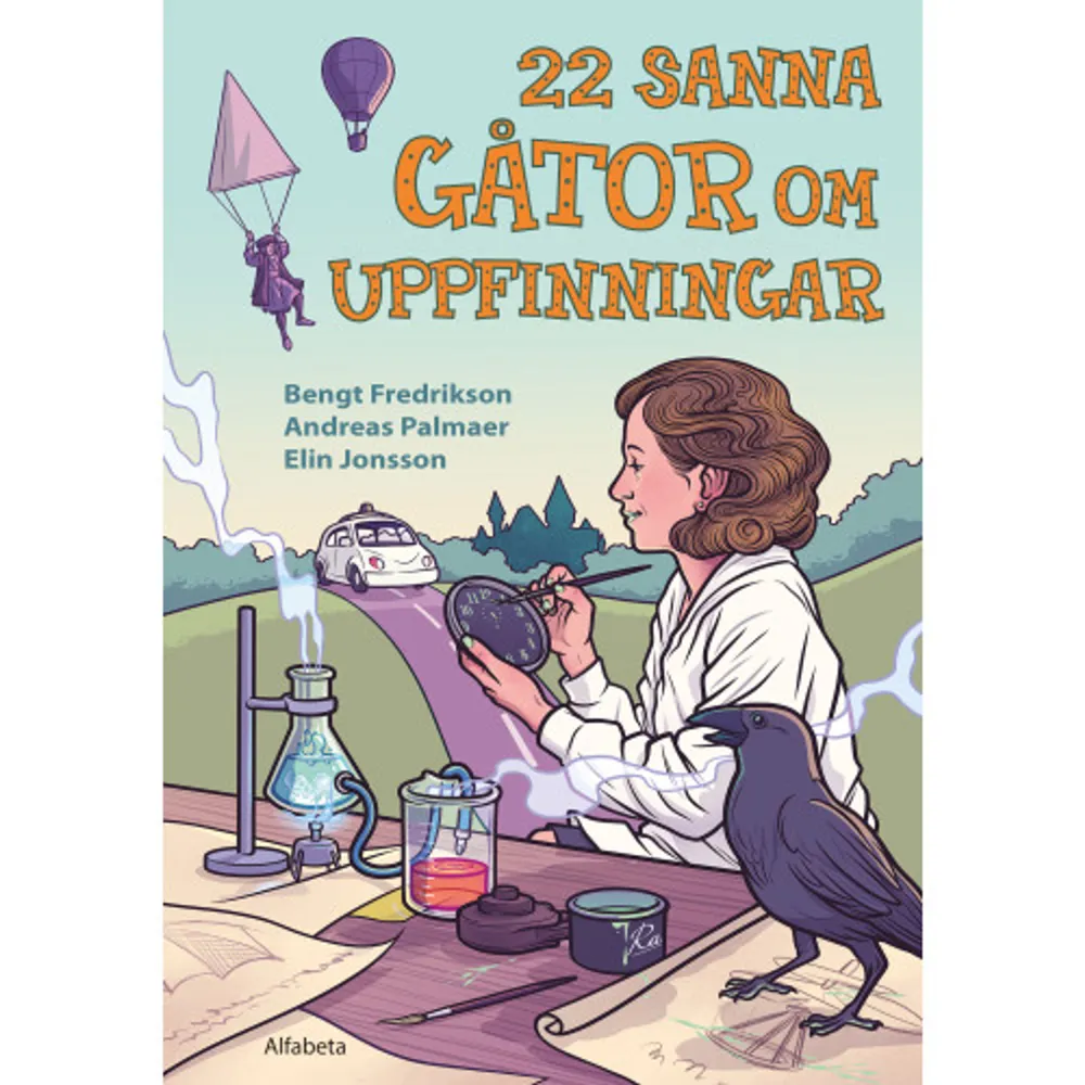 I lättlästa 22 sanna gåtor om uppfinningar kan du läsa spännande berättelser om fantastiska uppfinningar genom historien. Vissa av uppfinningarna uppfanns för flera hundra år sedan, andra alldeles nyligen. Alla berättelser är utformade som gåtor, och det är upp till dig att lösa dem. Som läsare behöver du inte veta något om ämnet sedan tidigare. All information som behövs för att knäcka gåtan finns i texten eller bilderna. Man behöver alltså inte vara så påläst, men det hjälper att vara klurig! Och man lär sig en massa, utan att man vet om det. Här kan man läsa om Leonardo da Vincis knep för att lura bedragare, om ett oväntat användningsområde för metalldetektorn, vad Stephen Hawking upptäckte kring tidsmaskiner, hur det gick till när chipsen uppfanns, varför självkörande bilar inte funkar i Sverige och mycket, mycket mer. Bengt Fredrikson är journalist och författare som har skrivit lättlästa böcker om allt från schlager till Alfred Nobel. Han har bland annat vunnit Bokjuryns första pris inom kategorin faktaböcker för Titanic katastrofen. Tillsammans med Andreas Palmaer har han tidigare skrivit Världens första sportstjärnor, 19 historiska gåtor, 21 sanna deckargåtor samt 18 mystiska gåtor. Andreas Palmaer är journalist, redaktör och författare. Han gör ofta skolbesök som är väldigt uppskattade och ständigt ger honom nya uppslag till böcker. Elin Jonsson är illustratör. Hon växte upp i Burträsk men bor idag i Göteborg. Hon har bland annat jobbat för tidningarna Fantomen, Agent X9 och Utopi Magasin och hon har en förkärlek för science fiction.    Format Inbunden   Omfång 94 sidor   Språk Svenska   Förlag Alfabeta   Utgivningsdatum 2019-05-22   Medverkande Andreas Palmaer   Medverkande Elin Jonsson   ISBN 9789150120677  . Böcker.