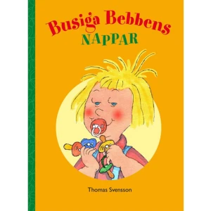 Busiga Bebbens nappar (inbunden) - Busiga Bebben suger på napp. Fast Bebben är tre år! Och inte bara en napp, Bebben har fem stycken och vill inte sluta med dem. Då berättar Jakob om tomten och Nappland där alla gamla nappar samlas. Kan det hjälpa Busiga Bebben att göra sig av med napparna?    Format Inbunden   Omfång 28 sidor   Språk Svenska   Förlag Busiga Bebben HB   Utgivningsdatum 2020-12-15   Medverkande Thomas Svensson   ISBN 9789198528121  