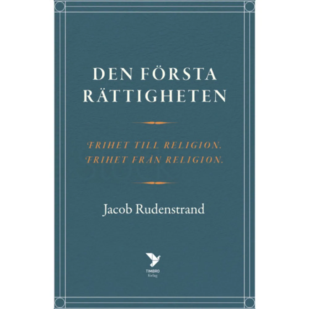 Religionsfriheten är den första mänskliga rättigheten. Tillåts vi praktisera vår religion eller öppet ta avstånd från varje religion, då faller resten på plats. Och där religionsfriheten sätts ur spel kvävs automatiskt varje annan mänsklig rättighet. På så vis är religionsfriheten första länken i den kedja som låser in och begränsar staten för att medborgarna ska kunna leva i frihet. För troende och icke-troende lägger den grunden för det liberala samhället. Globalt och i Sverige pågår en ständig debatt och ett pågående arbete för rätten att utöva och sprida sin tro. Men hur effektivt är det? Och varför tycks den mest förföljda gruppen i världen, den kristna, vara den minst skyddsvärda? Den första rättigheten är ett standardverk för den som är intresserad av religionens ställning. Här ges en bred översikt av dagsfärska politiska åtgärder som spåras tusentals år bakåt i tiden. I debatten om den liberala demokratins hotade ställning visar det sig att friheten till och från religion är det kanske viktigaste värnet för den sekulära statens överlevnad.    Format Inbunden   Omfång 266 sidor   Språk Svenska   Förlag Timbro   Utgivningsdatum 2022-01-11   ISBN 9789177032793  . Böcker.