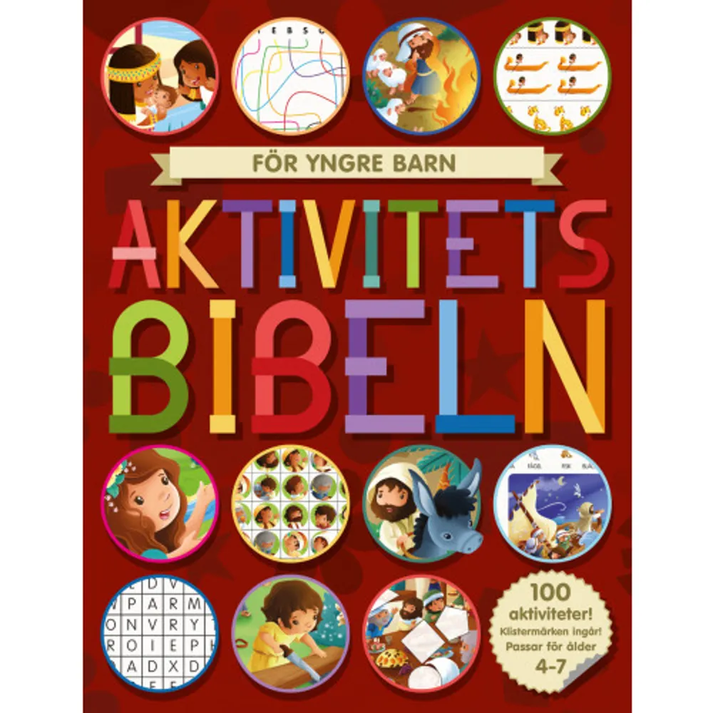 Aktivitetsbibeln - för yngre barn är rikt illustrerad och ger barnen tillfälle att leka, läsa och lära känna Gud på en och samma gång.Letar du efter något som är både roligt och lärorikt för dina barn (4-7 år) - och som dessutom låter dem bekanta sig med Bibeln?I Aktivitetsbibeln - för yngre barn hittar du 17 välkända historier ur Bibeln som berättas på en lagom svår nivå. Läs de korta berättelserna tillsammans med barnen. Varje berättelse följs av kluriga utmaningar och roliga pyssel som upprepar och förstärker budskapet. Här finns flera timmars aktiviteter!    Format Häftad   Omfång 116 sidor   Språk Svenska   Förlag Bornelings Förlag   Utgivningsdatum 2021-10-29   ISBN 9789173172936  . Böcker.