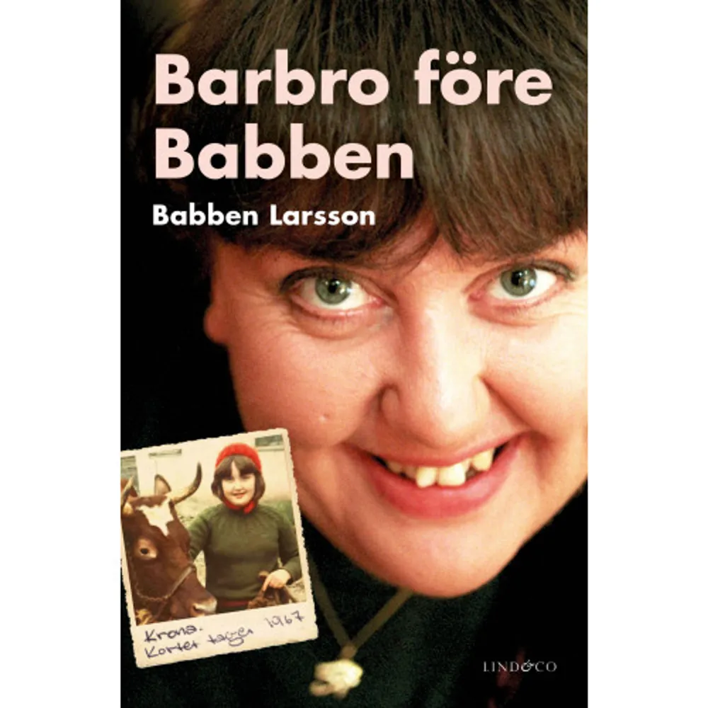 Varför blev jag komiker? Vilka händelser påverkade mig starkast under barndomen? Hur kom det sig att jag, en bondtjej från Gotland, inte tog över släktgården utan valde en helt annan väg i livet? Mer personligt än någonsin berättar Barbro Larsson om tiden innan hon blev Babben med hela svenska folket. Hon skildrar sin tidiga längtan efter scenen, kärleken till de älskade korna på gården, men även de där minnena som gör mest ont. Att känna sig ensam i sin egen familj. Att ständigt må dåligt över sin kropp. Att bli utsatt för övergrepp av sin kompis storebror. Och, att vara rädd för att inte hinna fram i tid när en älskad pappa håller på att dö. Barbro före Babben är en personlig barndomsskildring av en vår tids största kvinnliga komiker, Babben Larsson. BABBEN LARSSON (f. 1956) är en av Sveriges mest folkkära komiker, men hon har en bred bakgrund även inom teater och musik. Hon har medverkat i de flesta större tv-programmen så som Parlamentet, Julkalendern och nu senast det omåttligt populära Bäst i test. 