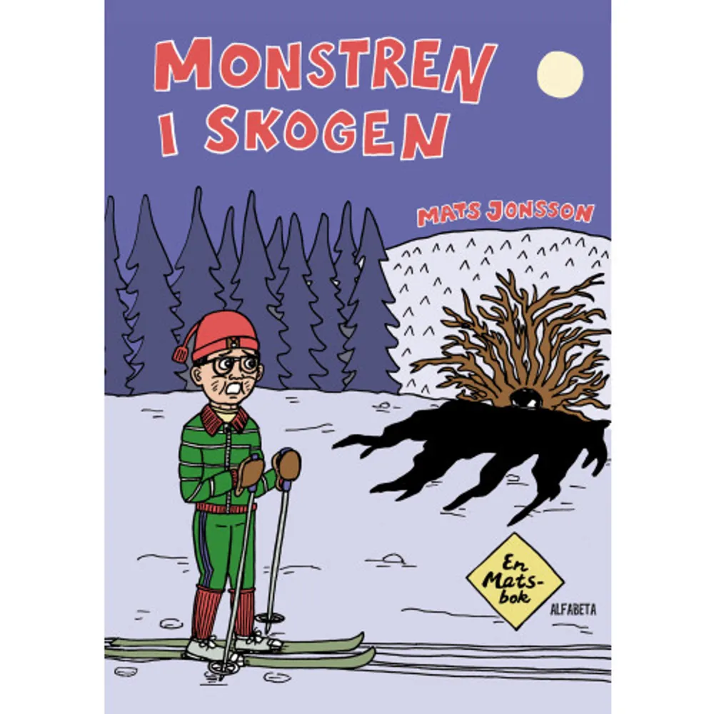 Monstren i skogen är serieförfattaren Mats Jonssons första bok för barn. Han utgår från barndomsåren i Stensätter i Norrland och den skräck som låg på lur i skogen bakom huset. Liksom i den hyllade serieromanen Pojken i skogen (2005), är perspektivet konsekvent barnets. Hur kändes det när Mats mötte monstren i skogen? Vad tänkte han när han satt hos psykologen? Både fobier och psykologbesök har sin plats i barnlitteraturen. Man behöver varken bo på landet eller ha fobier för att känna igen sig i Mats rädslor, glädjeämnen och funderingar. Mats Jonsson har förmågan att nå det allmängiltiga genom det mest personliga. Alla som läst hans serieromaner för vuxna kommer att känna igen sig. Monstren i skogen är den första boken om Mats. I serien får vi se mer av hans värld. Skolan, där han både mobbar och blir mobbad. Flickan i klassen som får honom att känna sig utvald och värdelös på samma gång. Det magiska biblioteket och kärleken till hans bästa vän, katten Rosa, och sorgen när hon dör. Det lilla huset i backen med världens snällaste tant och farbror som luktar sprit.    Format Inbunden   Omfång 61 sidor   Språk Svenska   Förlag Alfabeta   Utgivningsdatum 2013-09-09   Medverkande Mats Jonsson   ISBN 9789150115581  . Böcker.