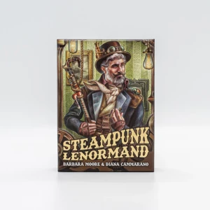 Steam Punk Lenormand - Ours is a tale of gears and romance, spinning clockworkwise around human happenstances and elations: it is a story - once more with feeling - of the greatest adventures of all, that of ordinary mens and women struggling against challenges and reaching out to fortune and success.