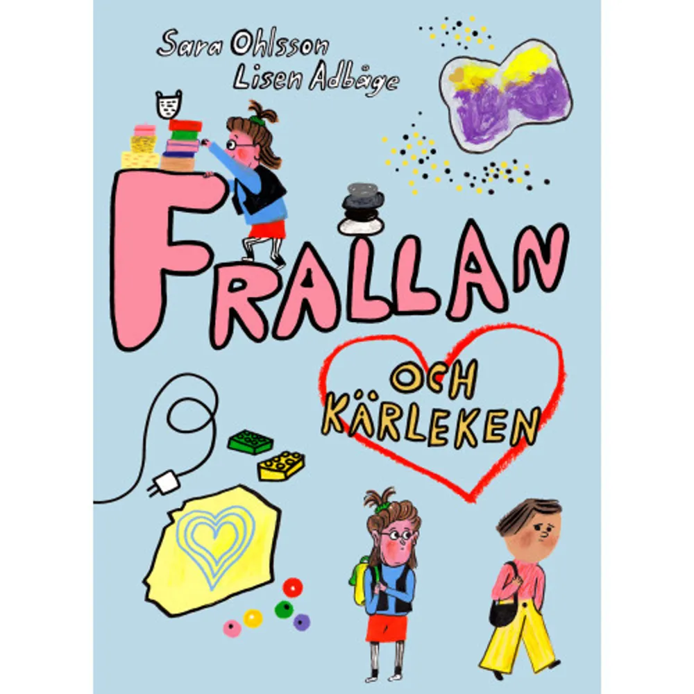 Frallan har en mamma som gillar ordning och en mormor som avskyr att städa. Och så har hon en bästis som heter Ester. Ester och Frallan går i skolan, så de har ganska mycket att göra. En dag får de till exempel göra konst, det är ungefär som pyssel. Ester hittar en tygbit som hon ritar ett hjärta på, och i hjärtat skriver hon Frallan. Och så säger hon att Frallan får vara kär i henne, om hon vill. Men Frallan vet inte om hon vill. Och mamma säger att kär är som att vara sjuk, och i så fall vill Frallan verkligen inte bli det! Frallan och kärleken är den tredje boken om Frallan, skriven av Sara Ohlsson och illustrerad av Lisen Adbåge. 2018 kom de två första, Frallan är bäst och Frallan räddar världen.    Format Inbunden   Omfång 88 sidor   Språk Svenska   Förlag Lilla Piratförlaget   Utgivningsdatum 2019-02-04   Medverkande Lisen Adbåge   ISBN 9789178130108  . Böcker.