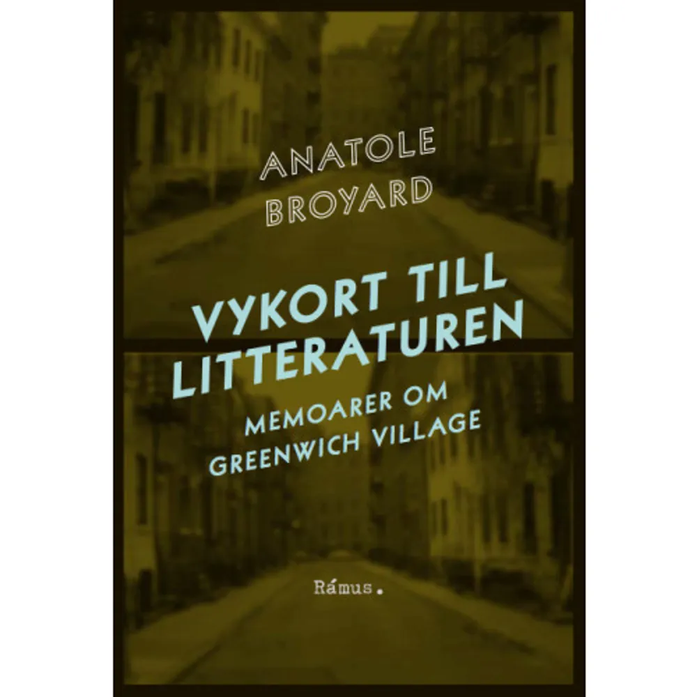 Han skulle komma att bli en av New York Times mest inflytelserika litteraturkritiker, men i slutet av 1940-talet kommer Anatole Broyard hem som veteran från andra världskriget och bosätter sig i Greenwich Village. Ett Greenwich Village som sjuder och där beatgenerationen håller på att formas och där man springer in i Auden på gatan.    Format Inbunden   Omfång 163 sidor   Språk Svenska   Förlag Rámus Förlag   Utgivningsdatum 2014-03-24   Medverkande Matilda Södergran   Medverkande Thomas Andersson   ISBN 9789186703257  . Böcker.