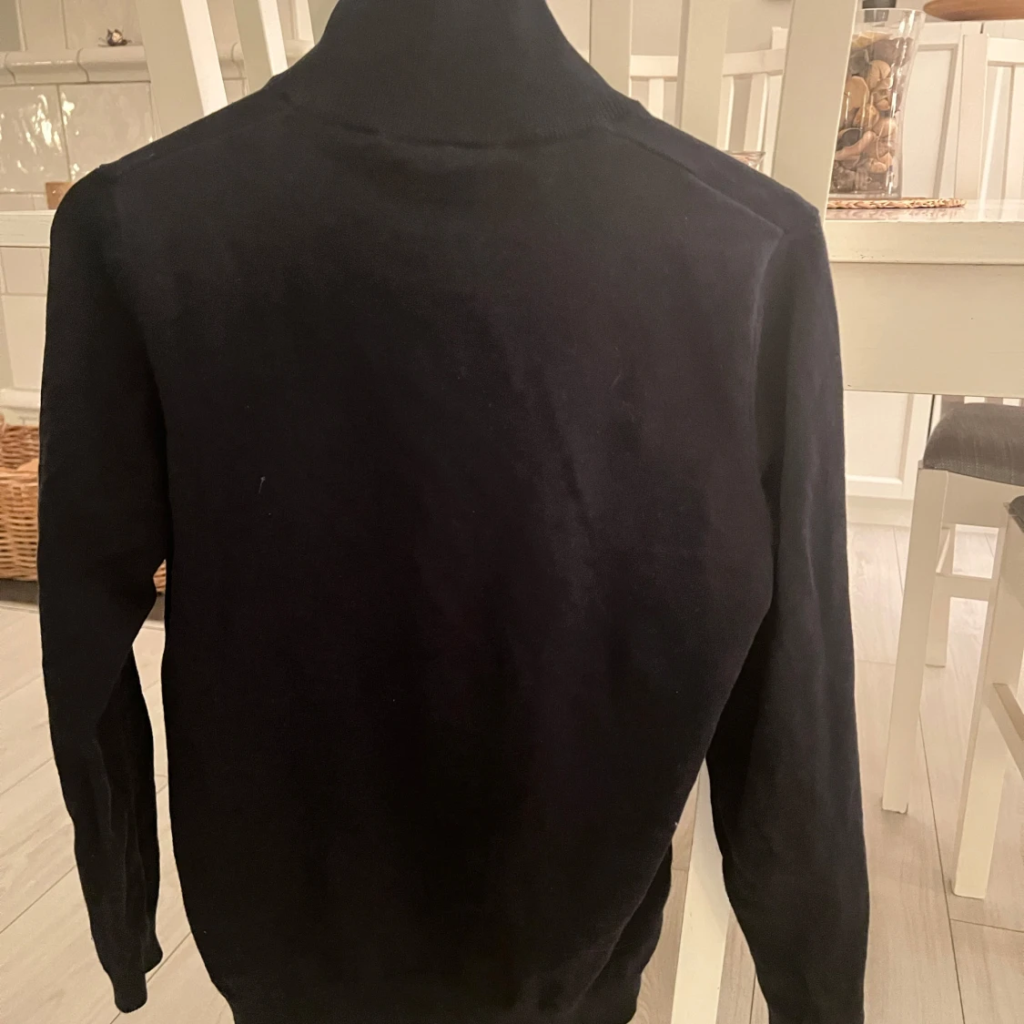 Zip-tröja mörkblå - 92