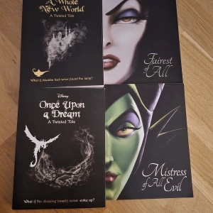 Disney Twisted Tales Collection - Samling av fyra böcker från Disney's Twisted Tales-serie: 'A Whole New World', 'Fairest of All', 'Once Upon a Dream' och 'Mistress of All Evil'. Varje bok utforskar alternativa berättelser av klassiska Disney-sagor med mörkare teman och oväntade vändningar. Perfekt för fans av Disney och fantasy.