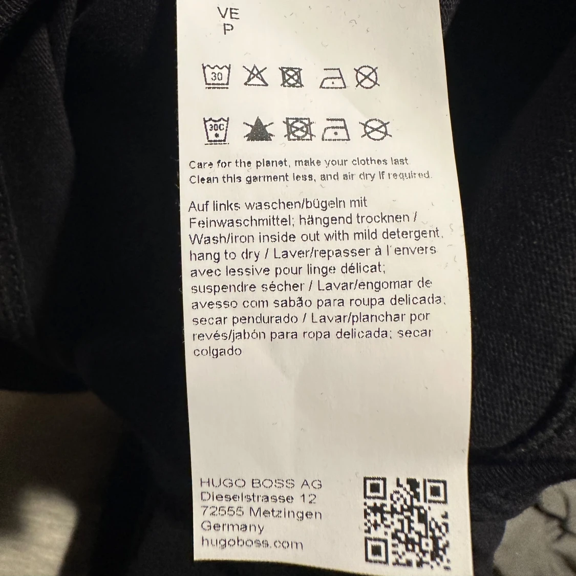 Svart långärmad tröja från Hugo - 93