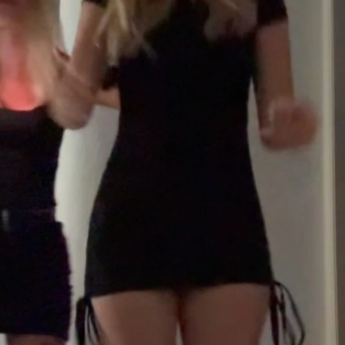 Svart kortklänning - 90