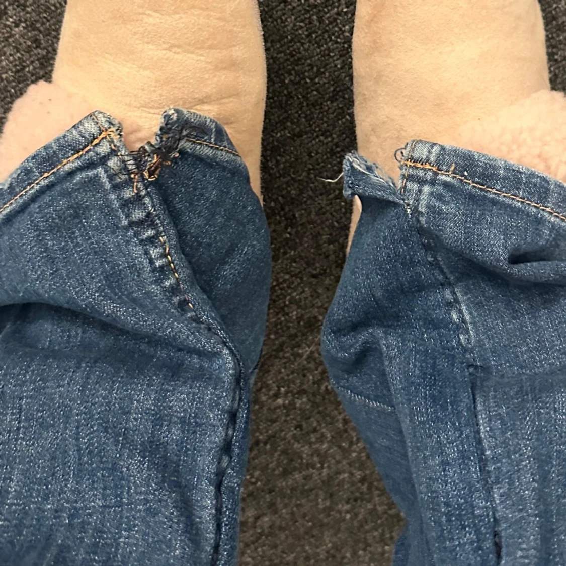 Blå bootcut jeans - 92