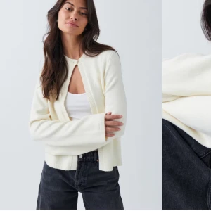 Vit kofta - En jättesöt stickad krämvit kofta från Ginatricot. Använd endast två gånger så i väldigt bra skick.