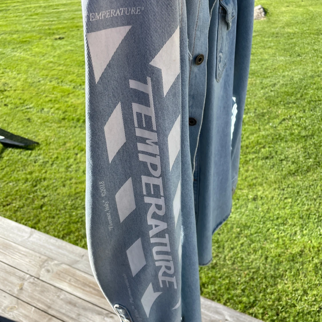 Offwhite temperature denim jacket  - 91