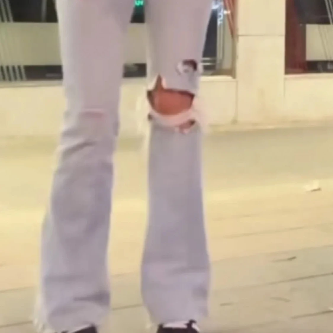 Lågmidjade bootcut jeans  - 90