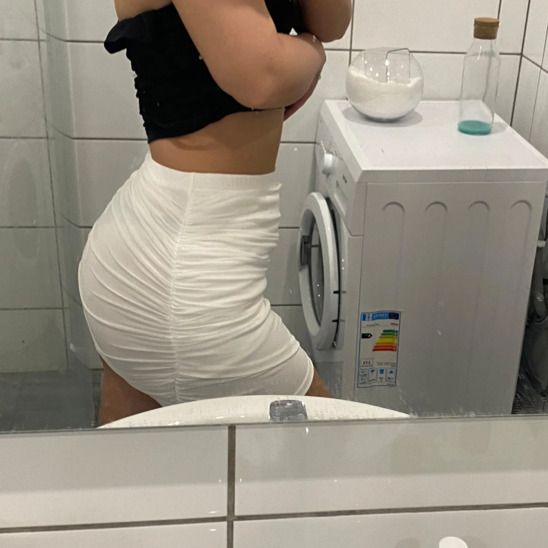 Vit omlottkjol från Shein - 91