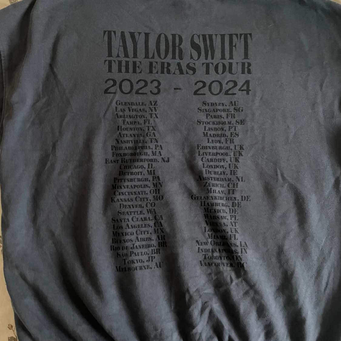 Mörkblå Taylor Swift The Eras Tour tröja - 90