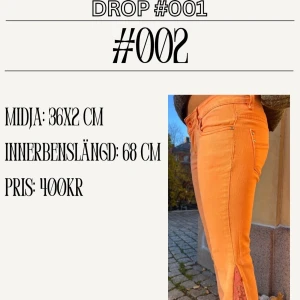 Orange jeans med slits - #002 märke Vs. Miss! 