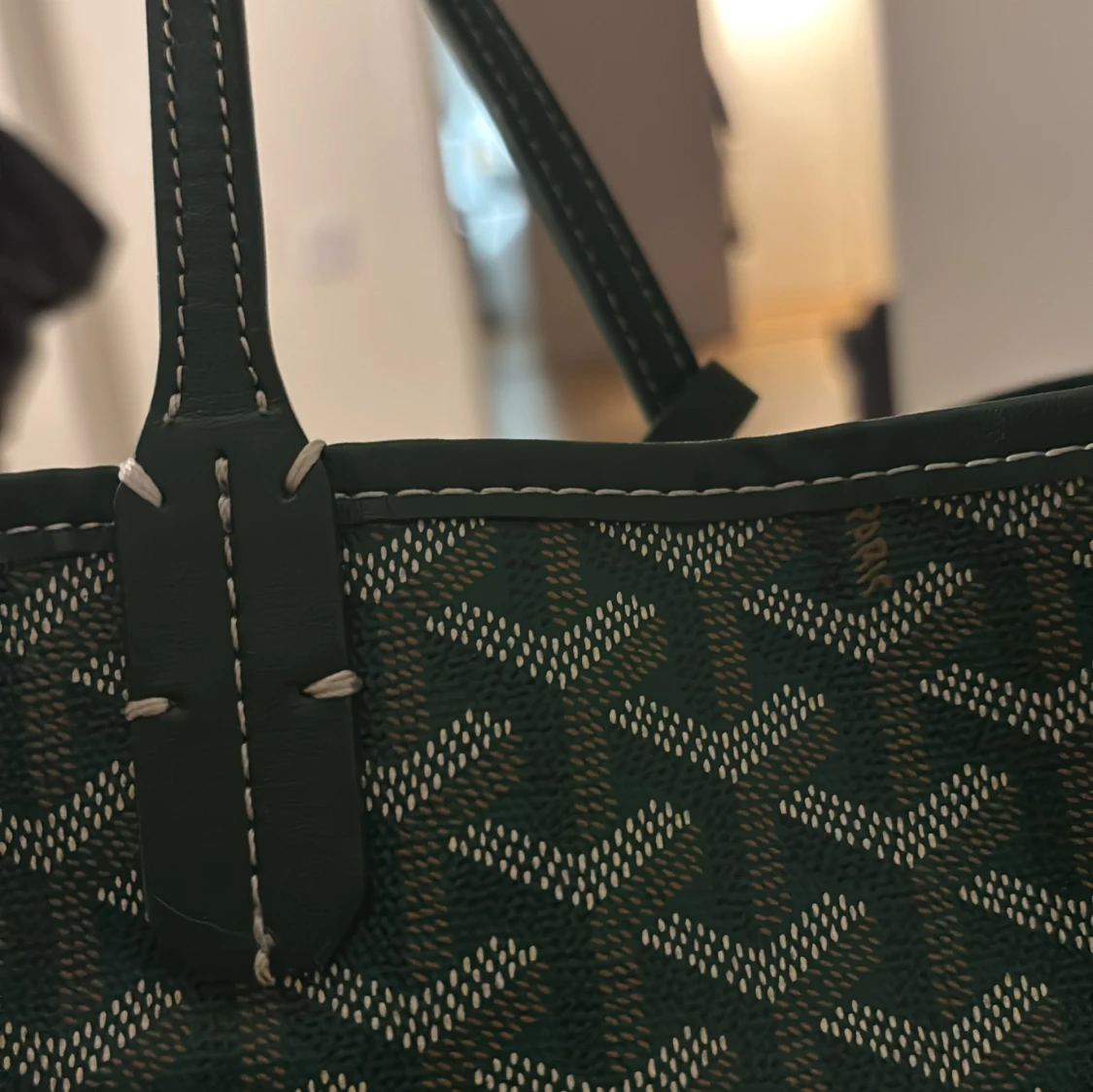 Grön mönstrad väska - 91