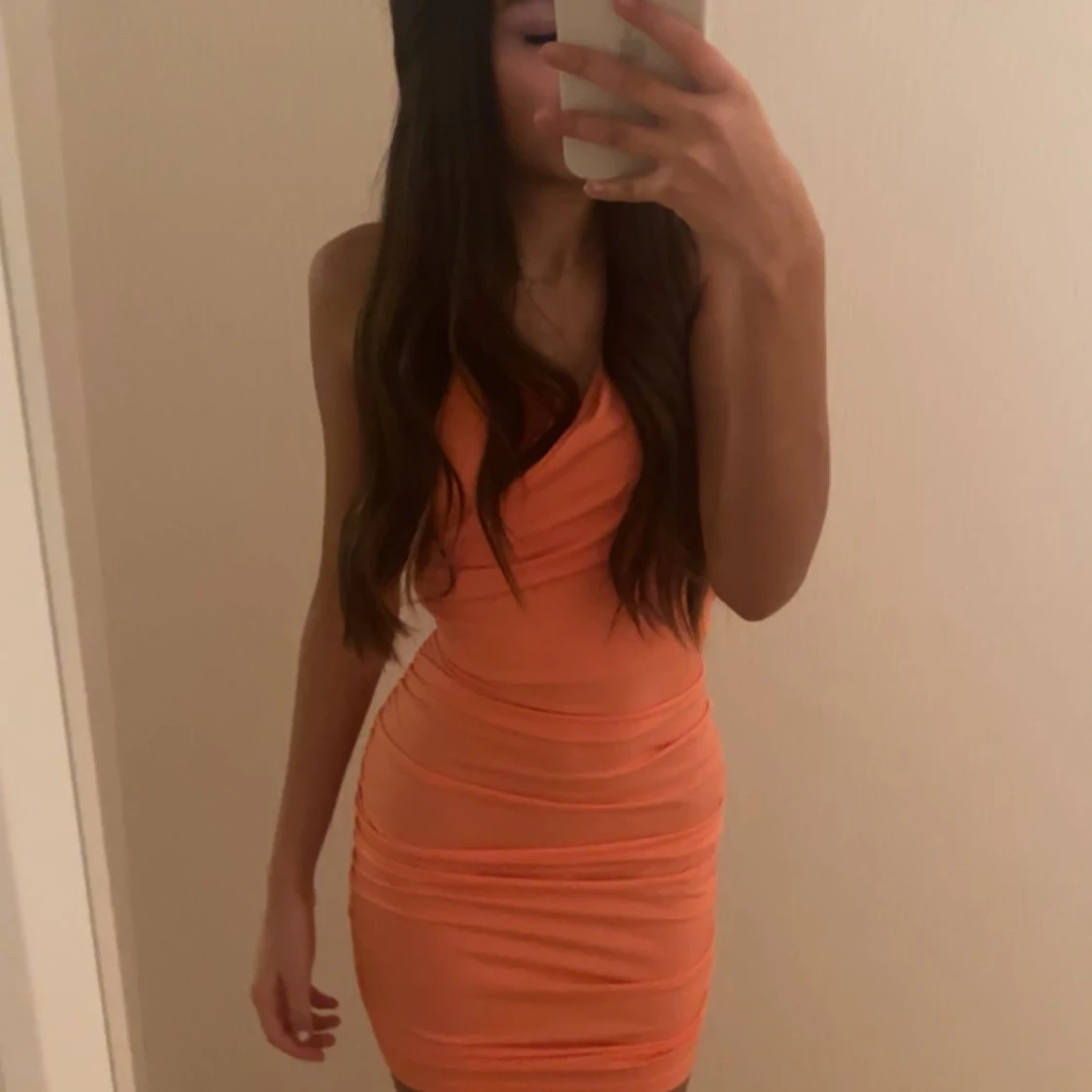 Orange tight klänning - 91