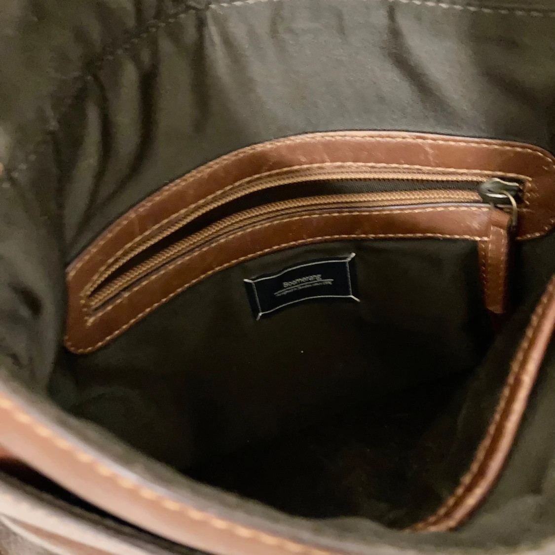 Brun axelväska i skinn - 2