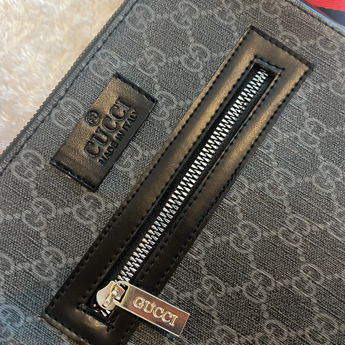 Svart gucci axelväska - 3