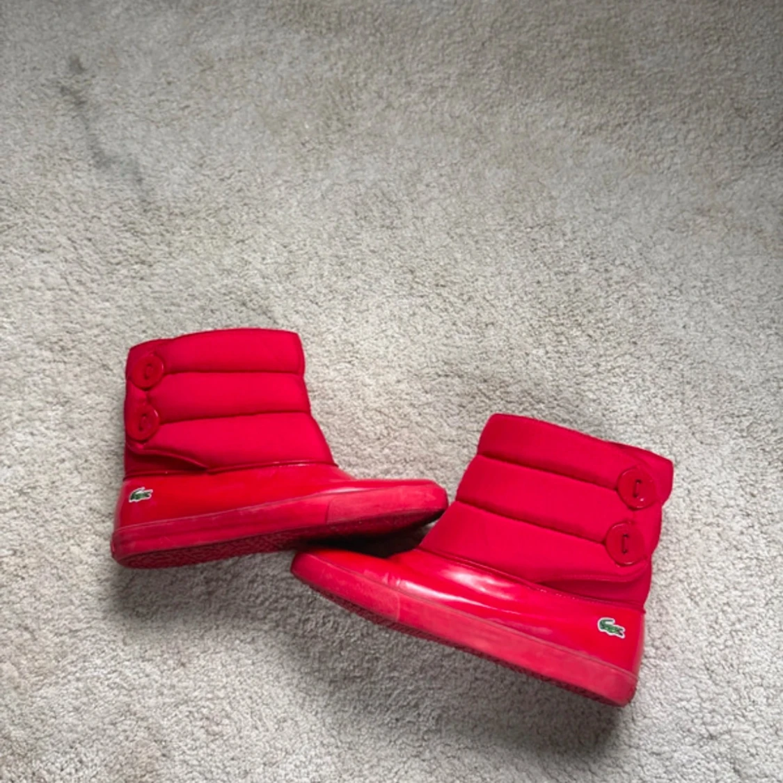 Vintage Röda boots från Lacoste Stl 40