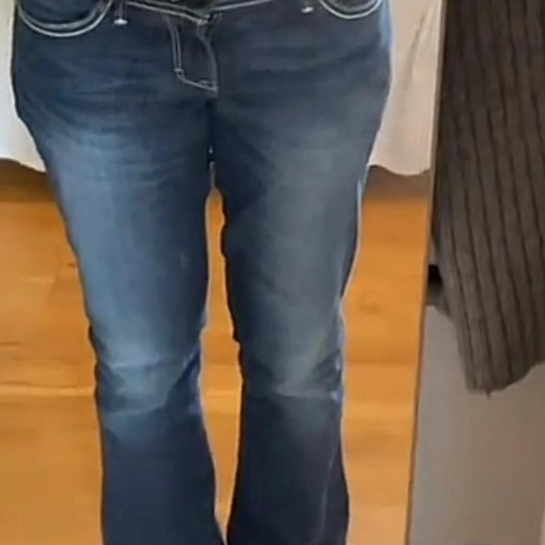 Blå Levis lågmidjade bootcut jeans - 3