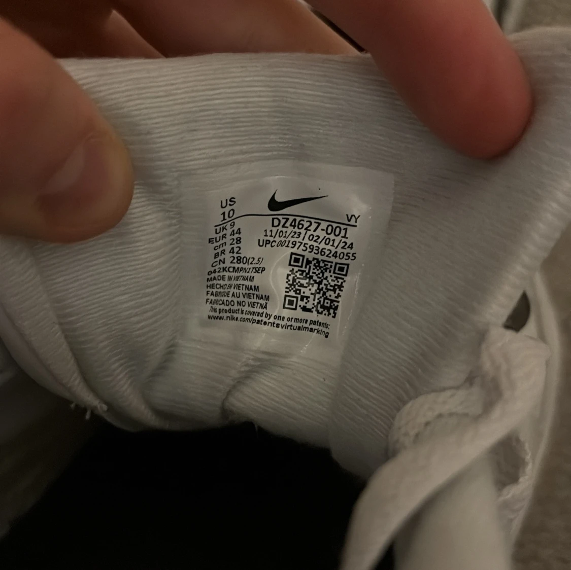 Nike Air sneakers i vitt och svart - 2