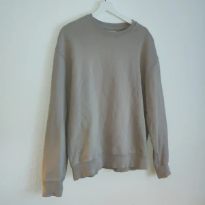 Beige sweatshirt från Zara - Säljer en stilren beige sweatshirt från Zara Man Edition. Tröjan har en klassisk rund hals och långa ärmar, perfekt för en avslappnad look. Passar bra till både jeans och chinos.