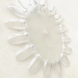 By prisförslag- 1 set Transparent träning/visning nagelprovsring - Transparent nagelprovsring med ovala nageltippar. Perfekt för att visa upp olika nagellacksfärger eller designidéer. Enkel att använda och praktisk för både professionella och hemmabruk.