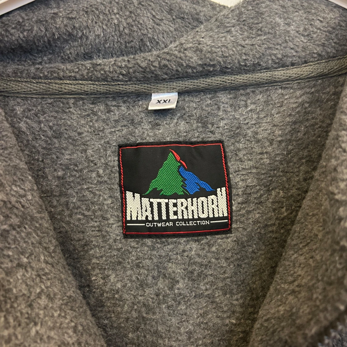 Grå fleece hoodie från Matterhorn - 91