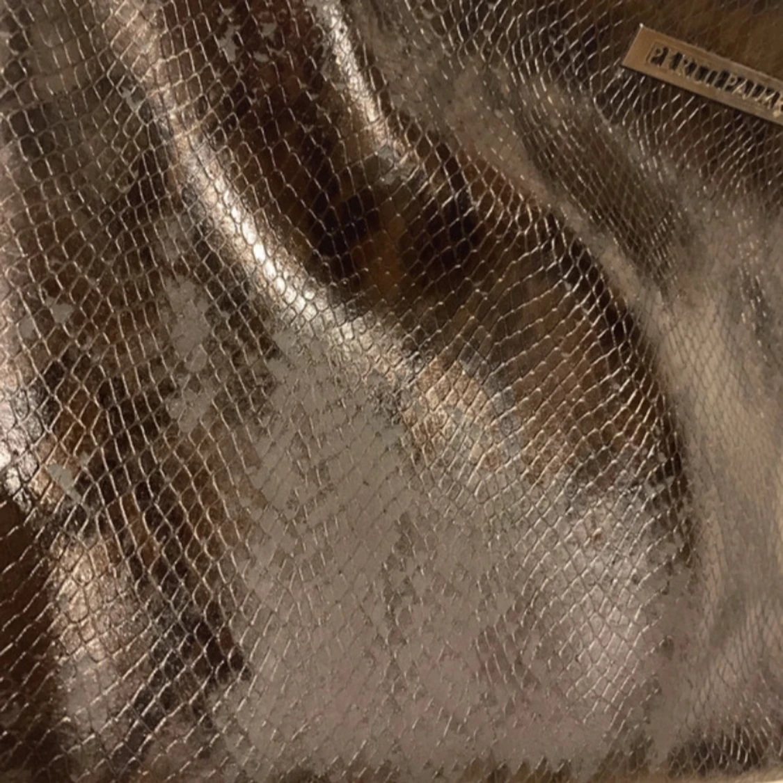 Vintage skinn liknande vintage handväsk - 92