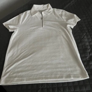  CISZERE  JOHN BOUCLE HALF ZIP - Piké - vit - Helt ny ordinarie pris 1100 