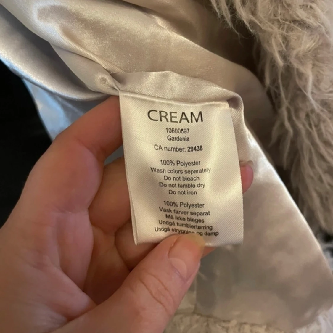 Beige pälsjacka - 93