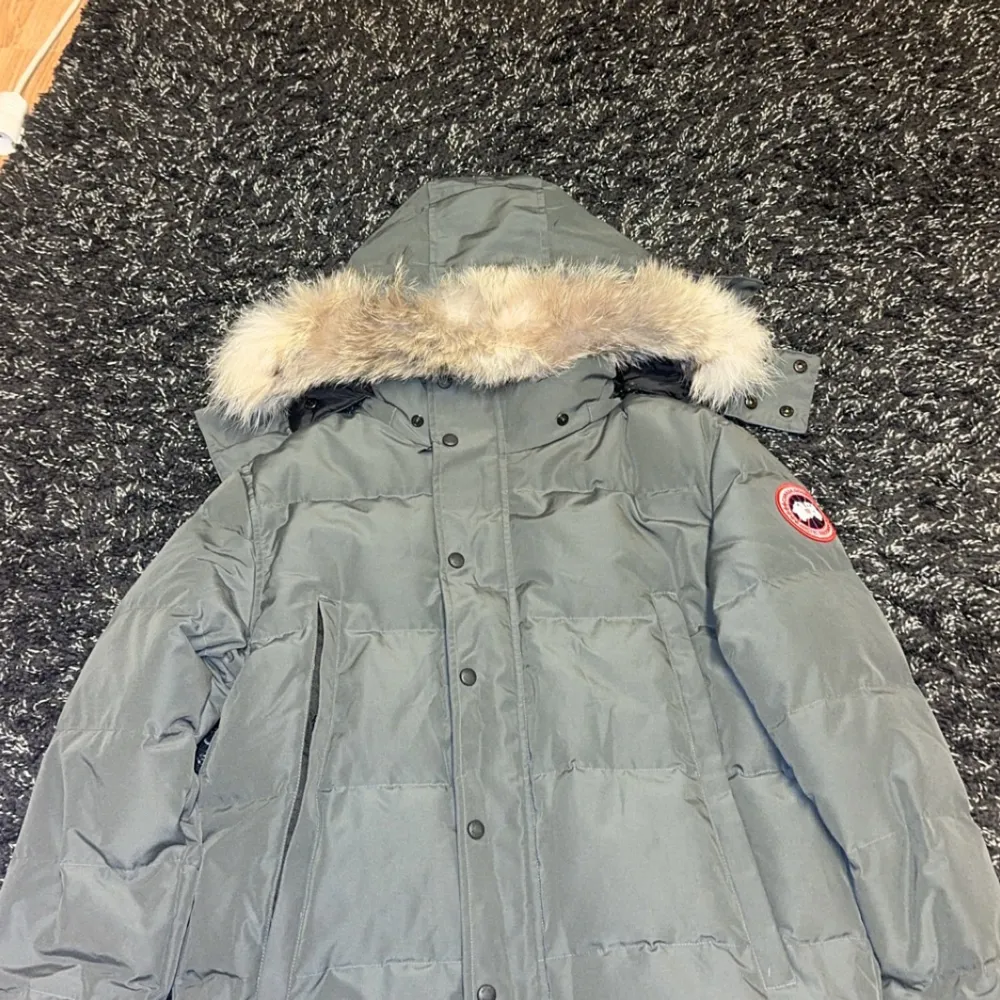Helt ny canada goose wyndham vinterjacka storlek M men passar även L. Takit.