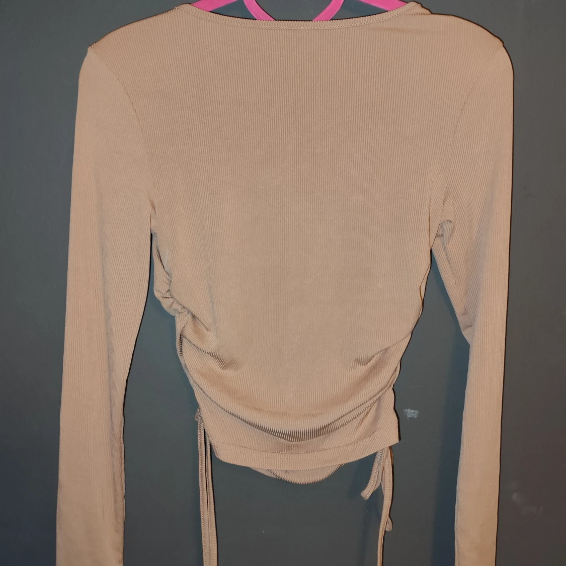 Beige ribbad topp från SHEIN - 90