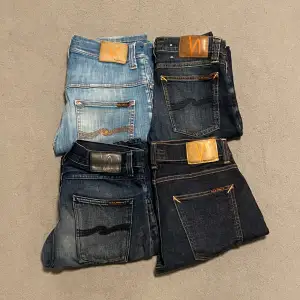 Helt nya Nudie jeans 549kr/st och alla för 2 000kr | Kan diskutera priset! Par 1: 31/34 | Modell Thin Finn Par 2: 27/32| Modell Tight Long John Par 3: 29/32 | Modell Steady Eddie Par 4: 31/30 | Tight Terry