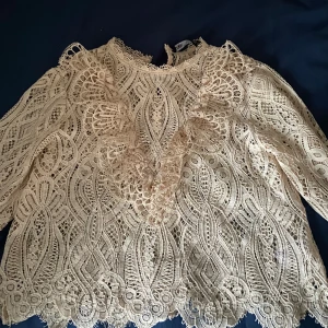 Zara topp  - En jättefin zara topp som är har mycket spets och passar till alla olika tillfällen, fest, middagar men vardagliga tillfällen också💕inköpt för några månader sen för 500 på zara, säljer för 300 men pris går att diskutera