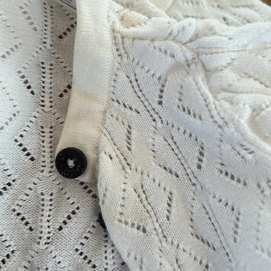 Vit stickad kofta från Lupilu - 91