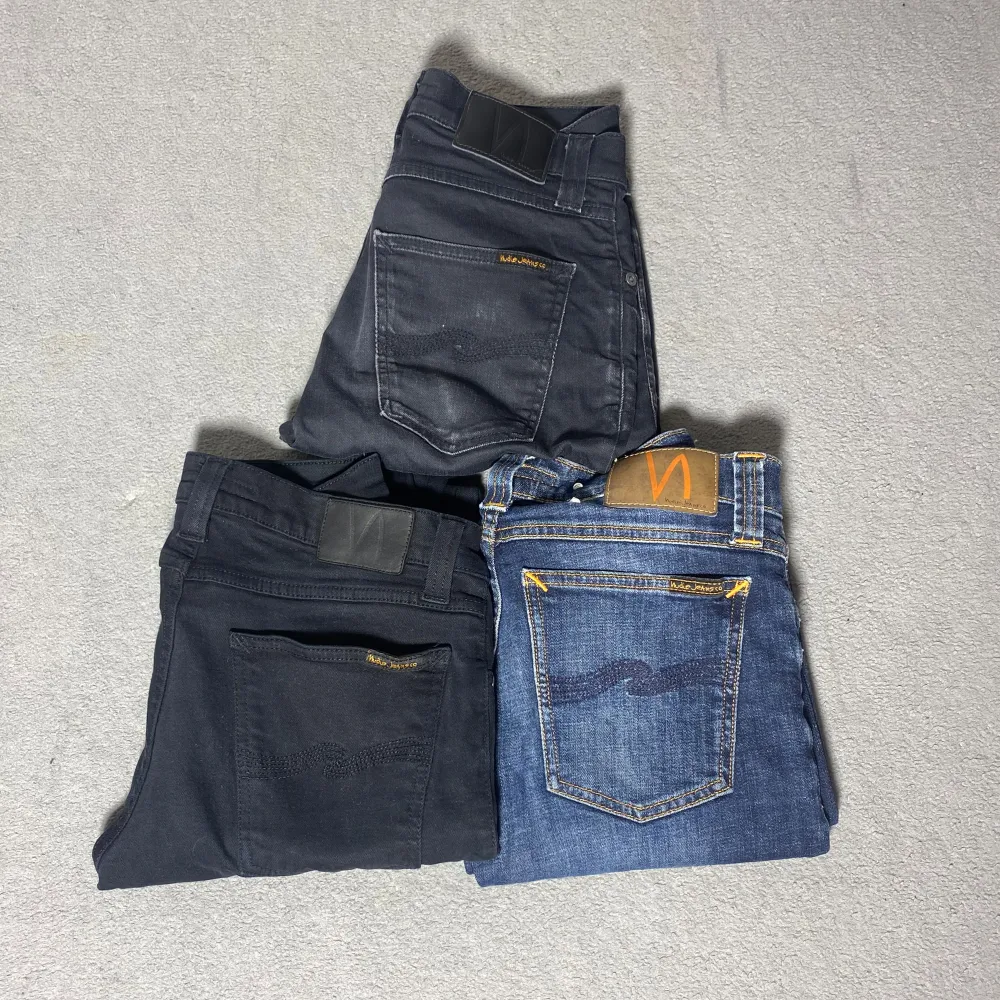 Nudie jeans 28/32 och 27/34 | Bild 2 - 28/32 och bild 3 - 27/34 | Alla jeans slim fit | Hör av dig vid frågor!. Jeans & Byxor.